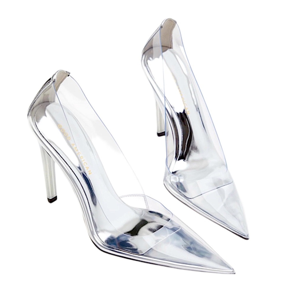 glass Good American 'cinder-f*cking-rella' clear vamp pumps - Picture 9 of 9